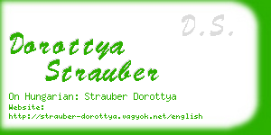 dorottya strauber business card